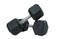 HARLEY FITNESS 25.00KG PREMIUM GUNIUNE RUBBER COATED BOUNCING HEX DUMBBELL - PAIR