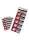 25-Piece CR1632 Lithium Batteries Set Silver