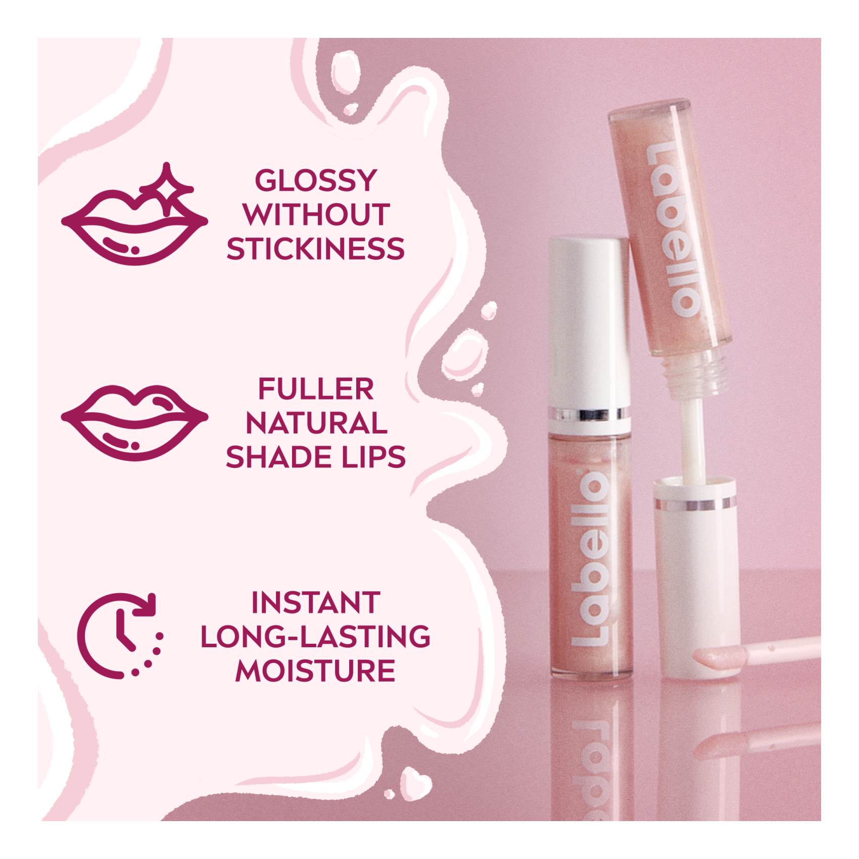 Labello Lip Oil Moisturising Lip Care Glossy Finish Clear Glow 5.5 ml