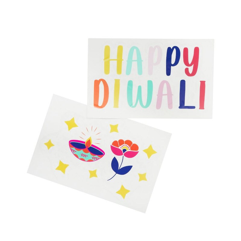Buy Diwali Window Stickers 2/Pack Online | Carrefour UAE