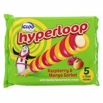 Buy Igloo Hyperloop Raspberry And Mango Sorbet With Vanilla Flavoured Ice Cream 75ml Pack of 5 in UAE