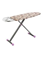 Buy Generic Cotton Covered Portable Ironing Board Silver/Beige/Black in UAE