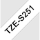 Brother Tze-S251, White/Black, 24Mm Cartridge
