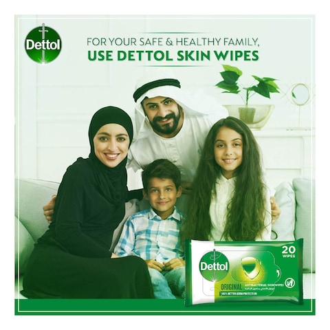 Dettol Anti Bacterial Original Skin 20 Wipes