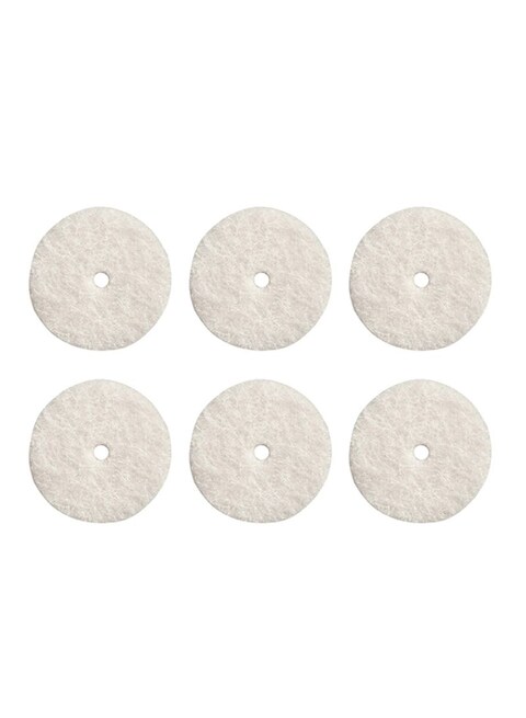 Dremel - 6-Piece Felt Polishing Wheel White 12.7millimeter
