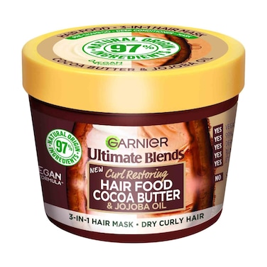 Garnier 3in1 Hair Food Mask With Cocoa Butter for Dry And Frizzy Hair 350 Ml