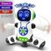 Fitto 3D Flashing Lights Dancing Robot, Battery Operated, 360 Degree Rotation, Music, For Kids, Multicolor