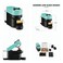 Nespresso Coffee Machine GCV2 Vertuo Pop Turquoise