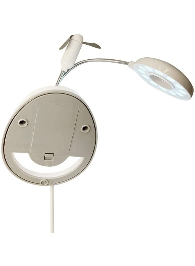 Sunshine LED USB Light Lamp With Fan White