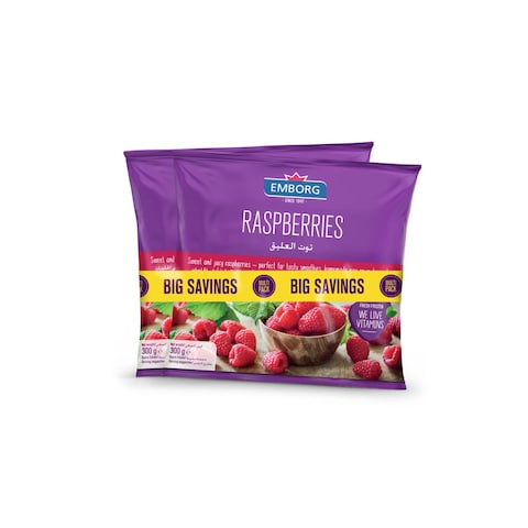 Buy Emborg Raspberries 300g Pack of 2 in UAE