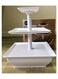 3-Tiered Square Pastry Stand أبيض 26x8.5x25سم