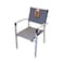 Aluminum Texilene Padded Armchair