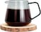 Coffee glass server jug tint black 600ml