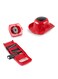 Cytheria Plastic Vegetable Fruit Slicers &amp; Cutter With Adjustable Stainless Steel Blades Red 32x10x11centimeter