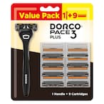 Buy Dorco Pace 3 Plus Razor Cartridge Black 10 PCS in UAE