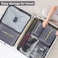 6pcs/set Lightweight Travel Bags Men and Women Cubes Gray