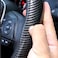 SHOWAY Car Steering Wheel Cover Carbon Fiber Universal Automobile Interior Accessories Sport Carbon Fiber Car Steering Wheel Cover Non-Slip Car Wheel Protector Universal for Diameter 38cm(15"")