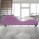 In House Romantic Chaise Longue Luxury And Romantic Design Sofa With Bed Mode Upholstery Pattern Of Velvet Fabric - Light Purple