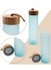 Smash Fashion Glass Water Bottle With Wooden Cap, 600ml