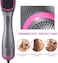 Generic Hair Dryer Styler 3 In 1 Brush Salon Styler For Straightening Negative Ion Ceramic Blow Dryer Brush (Pink)