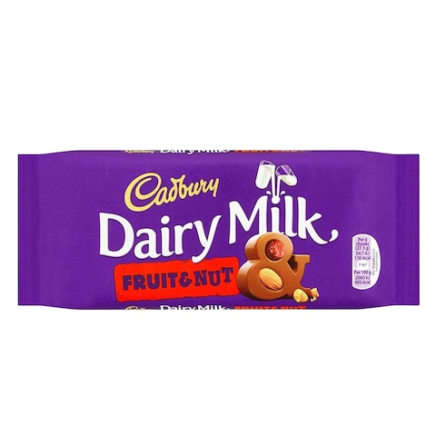 Cadbury Dairy Milk Fruit And Nut Chocolate 110g