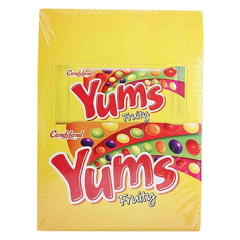 Candyland Yums Fruity Chew Sweet Candy 18g x Pack of 24