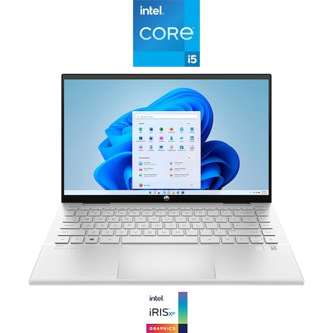 HP 14-dy0013ne x360 Laptop - Intel Core i5-1135G7 - 512GB SSD - 8GB RAM - 14-inch - Intel Iris Xe - Windows 11 - Silver