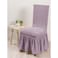 Fabienne Turkish Jacquard Fabric Dining Chair Cover Stretchable Pink Free Size