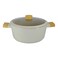 Avci Home Maker Swiss Crystal Non-Stick Casserole with Knob Beige 24cm
