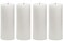 Generic Beautiful Pillar Candle -4X10 Cm- (Pack Of 4 Unit)