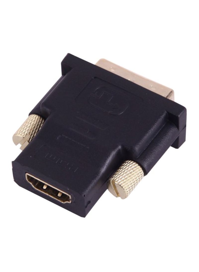 Generic 19 Pin Female To Male Adapter HDMI Black/Gold