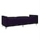 In House Leen 2 In 1 Sofabed Velvet Upholstered - Dark Purple