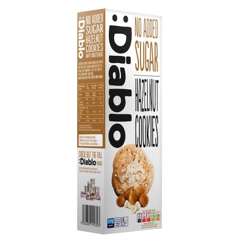 Diablo No Added Sugar Hazelnut Cookies 135g