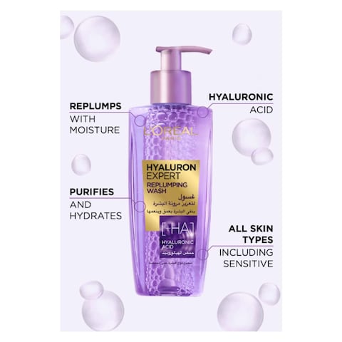 Loreal Paris Hyaluron Expert Replumping Face Wash With Hyaluronic Acid - 20 Ml