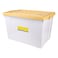 MyChoice Storage Box With Cover White And Yellow 85L