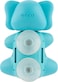 Flipper Fun Animal Hygienic Toothbrush Holder For Kids, includes Soft Bristle Toothbrush, Elephant, 3Y+