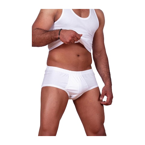 Jill M1299 Brief for Men - Size 9 - White