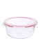 Delcasa Round Glass Air Tight Container Clear 400ml