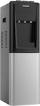 KROME Top &amp; Bottom Loading Water Dispenser, Hot, Cold and Normal Water 3 taps, Floor Standing, Made with SUS 304 Tank and Food-grade Silicone Gel Tube, Child Lock, Silver &amp; Black KR-WDTBL 3TW
