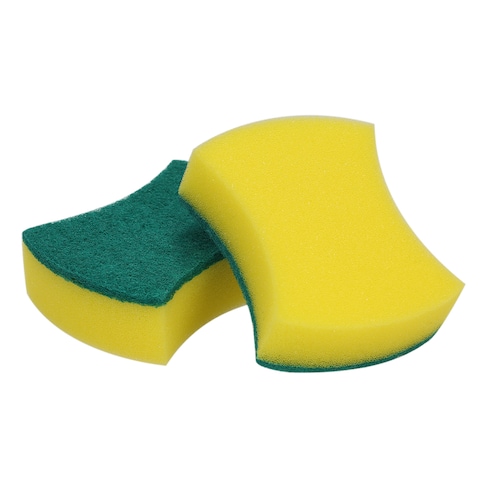 Decdeal - 30pcs Multi-purpose Double-faced Sponge Scouring Pads Dish Washing Scrub Sponge Stains Removing Cleaning Scrubber Brush for Kitchen Garage Bathroom