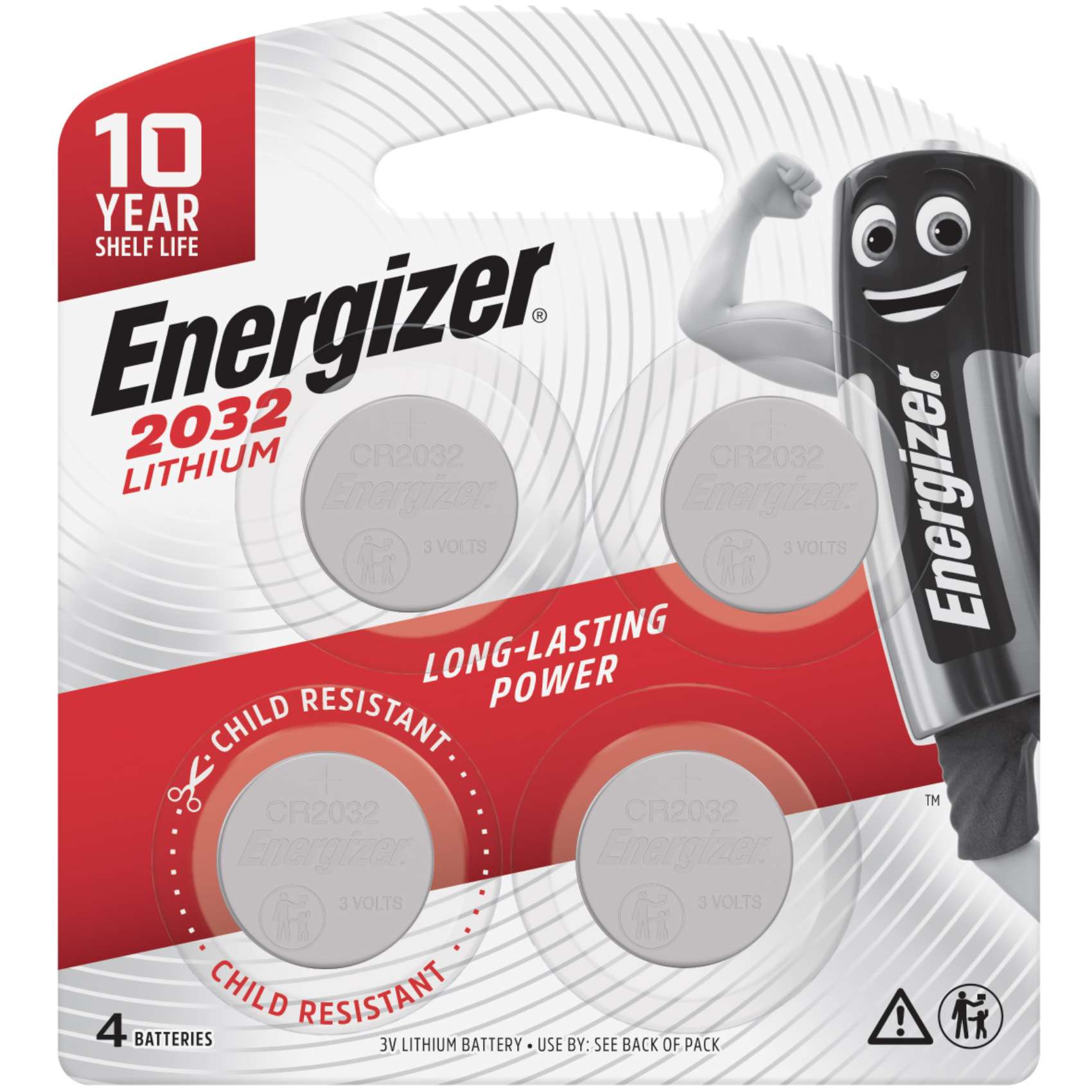 Buy Energizer Lithium Batteries 3V (2032) - Pack of 4 Online | Carrefour UAE