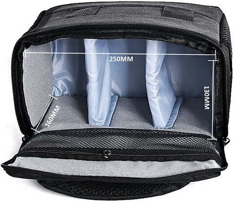 COOPIC BL-26L (LARGE GRAY) Messenger CANVAS DSLR Camera Bag Urban Life Shoulder Case for Nikon Sony Canon Olympus Pentex Interchangeable Mirrorless Micro 4/3 Full Frame Lens Digital SLR