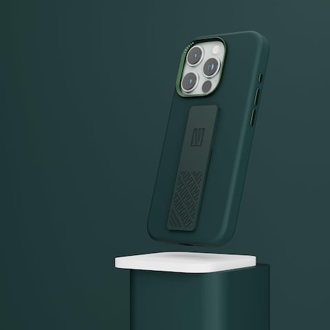 Levelo Morphix Silicone Case For iPhone 15 Pro With Reinforced Corners, Smooth Silicone Grip, And Anti-Scratch Protection For Ultimate Durability And Convenience (Green)