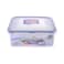 Lock &amp; Lock Square Food Container With Dividers - 0.87 ml - Clear