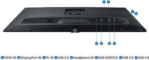 Samsung 32-Inch WQHD Monitor 75Hz, Hdmi, Display Port, HDR10, USB3.0 Hub, Height Adjustable Stand - LS32A600NWMXUE