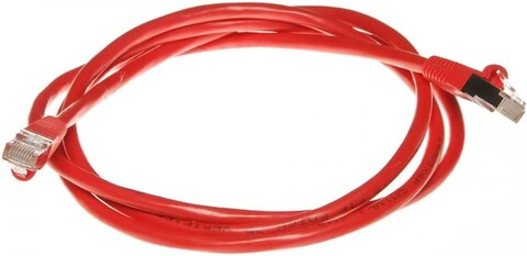 DKURVE CAT6A SSTP/SFTP Booted 10Gigabit/Sec 550MHZ Copper Ethernet Cable -  Patch cord  5 Meter Red Color