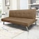 In House Sandi 2 In 1 Sofabed Velvet Upholstered - Light Brown