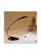 Sunshine - Rechargeable Touch Switch Led Table Lamp Black 21centimeter
