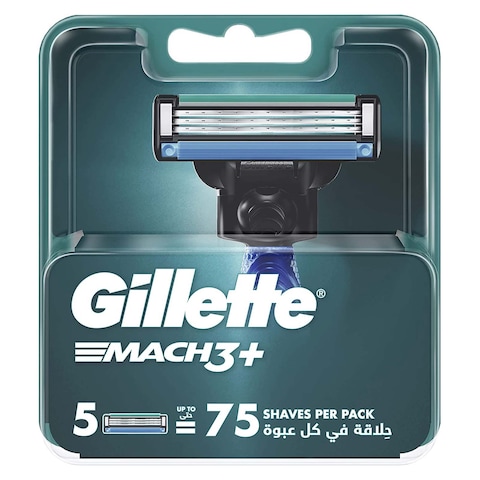 Gillette Mach3+ Blade Refills - 5 Blades