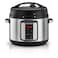 Black+Decker EZ Smart Steam Pot Electric Pressure Cooker PCP1010-B5 Silver 10L
